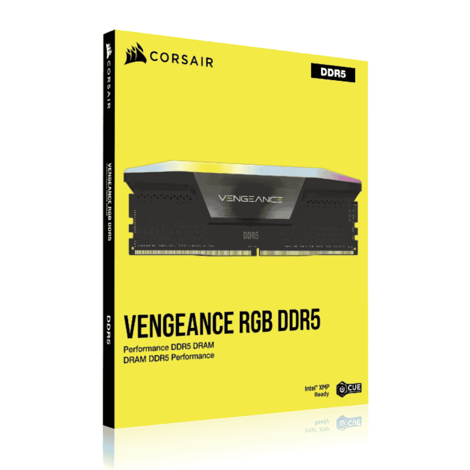 Corsair Vengeance RGB 32GB Kit (2 x 16GB), DDR5, 5200MHz (PC5-41600), CL40, 1.25V, XMP 3.0, PMIC, Black, DIMM Memory