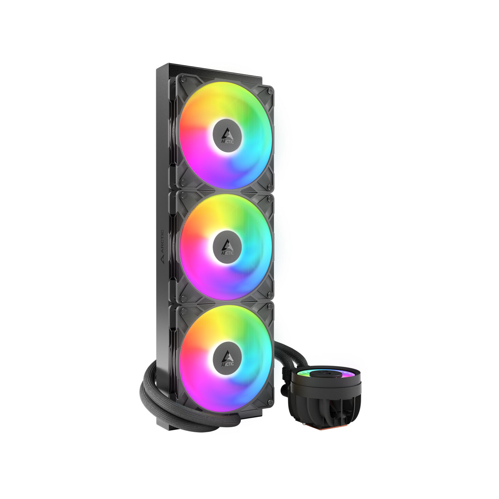 ARCTIC Liquid Freezer III Pro A-RGB 420mm Liquid CPU Cooler, P14 Pro PWM Fans & PWM Controlled Pump, Black - Image 3