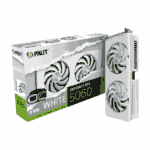 Palit RTX 5060 White OC, PCIe5, 8GB DDR7, HDMI, 3 DP, 2527MHz Clock, RGB Lighting, Overclocked, Compact Design