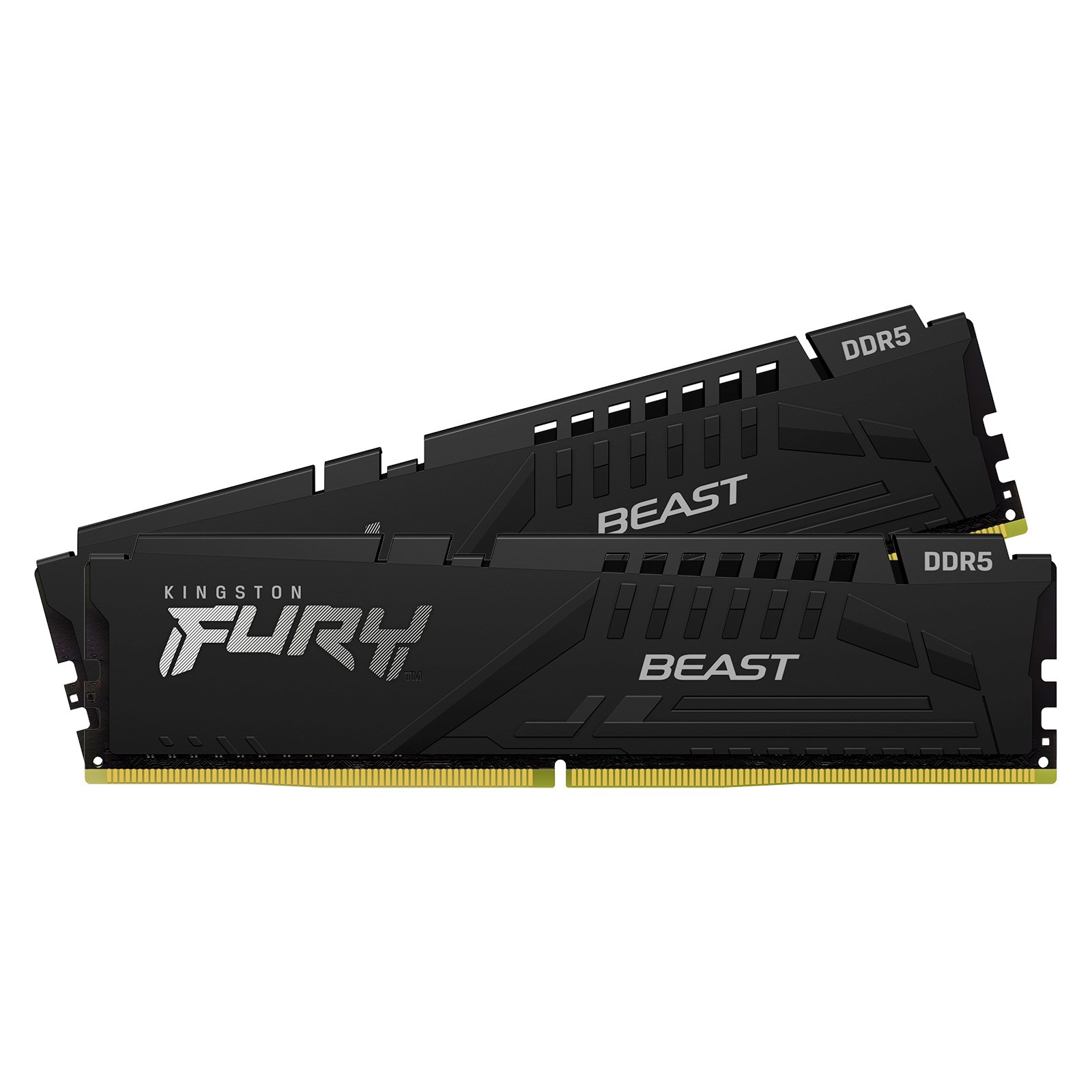 Kingston Fury Beast 128GB Kit (2 x 64GB), DDR5, 5600MHz, CL36, 1.25V, ECC, PMIC, AMD EXPO & Intel XMP 3.0, Black, DIMM Memory