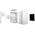 be quiet! Pure Base 501 Airflow Window White ATX Mid Tower Case with USB-A, USB-C, 2 x Pure Wings 2 140mm Black PWM Fans, Sleek Front Panel and Airflow Cover - Image 4