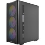 Antec VX310 ARGB  Mid-Tower Gaming PC Case - Pre-Installed 4 x 120mm ARGB Fans, Tempered Glass Side Panel, High-Airflow Mesh Front - ATX/Micro-ATX/ITX - Image 4