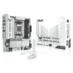 ASUS TUF Gaming B850M-PLUS WIFI7 White Micro ATX Motherboard for AMD AM5 CPUs