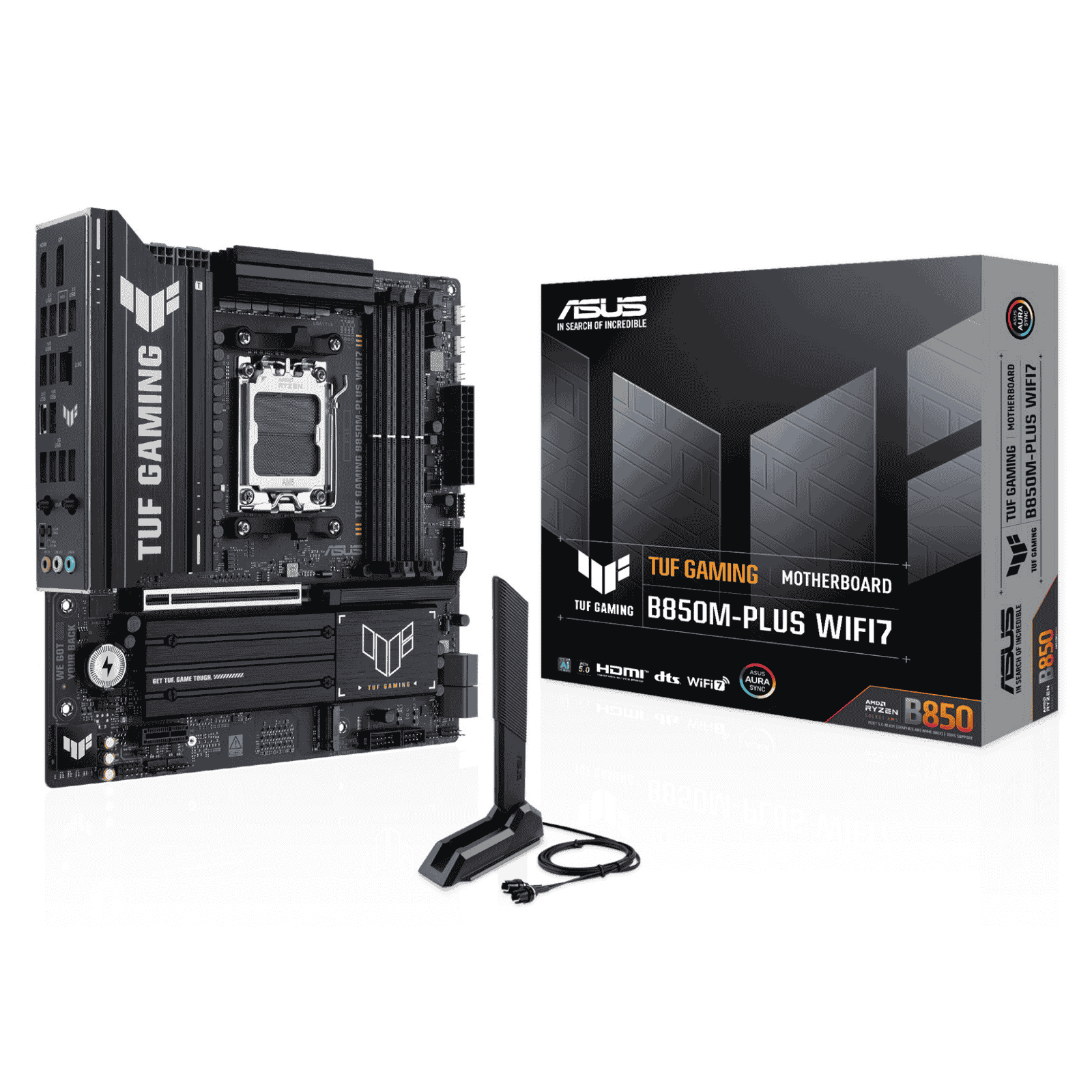 ASUS TUF Gaming B850M-PLUS WIFI7 Micro ATX Motherboard for AMD AM5 CPUs