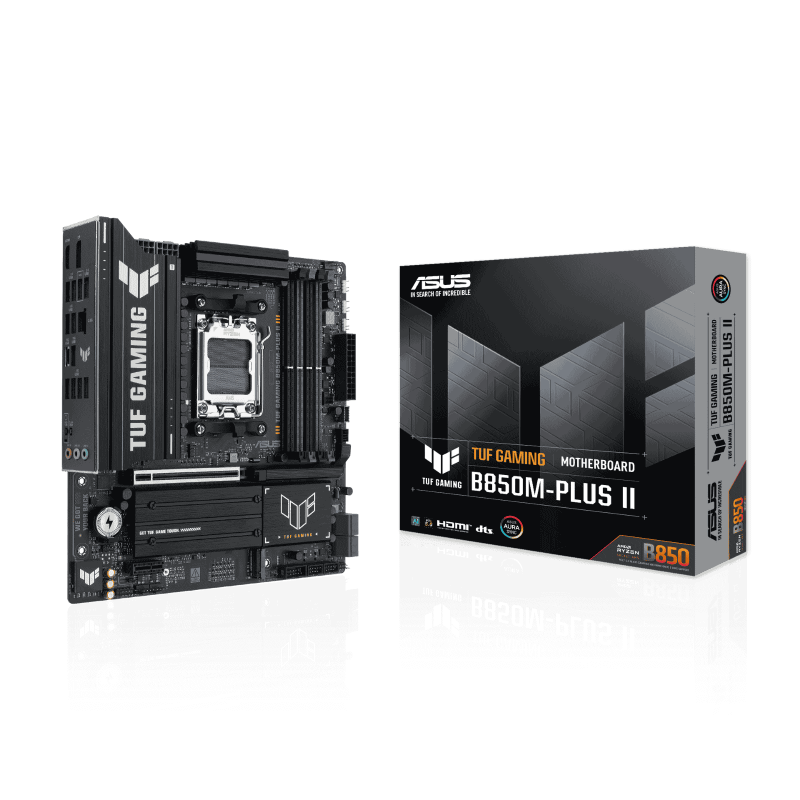 ASUS TUF Gaming B850M-Plus II Micro ATX Motherboard for AMD AM5 CPUs