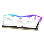 Team T-Force Delta RGB 64GB Kit (2 x 32GB), DDR5, 6000MHz (PC5-48000), CL38, ECC, AMD EXPO & XMP 3.0, PMIC, DIMM Memory, White - Image 2