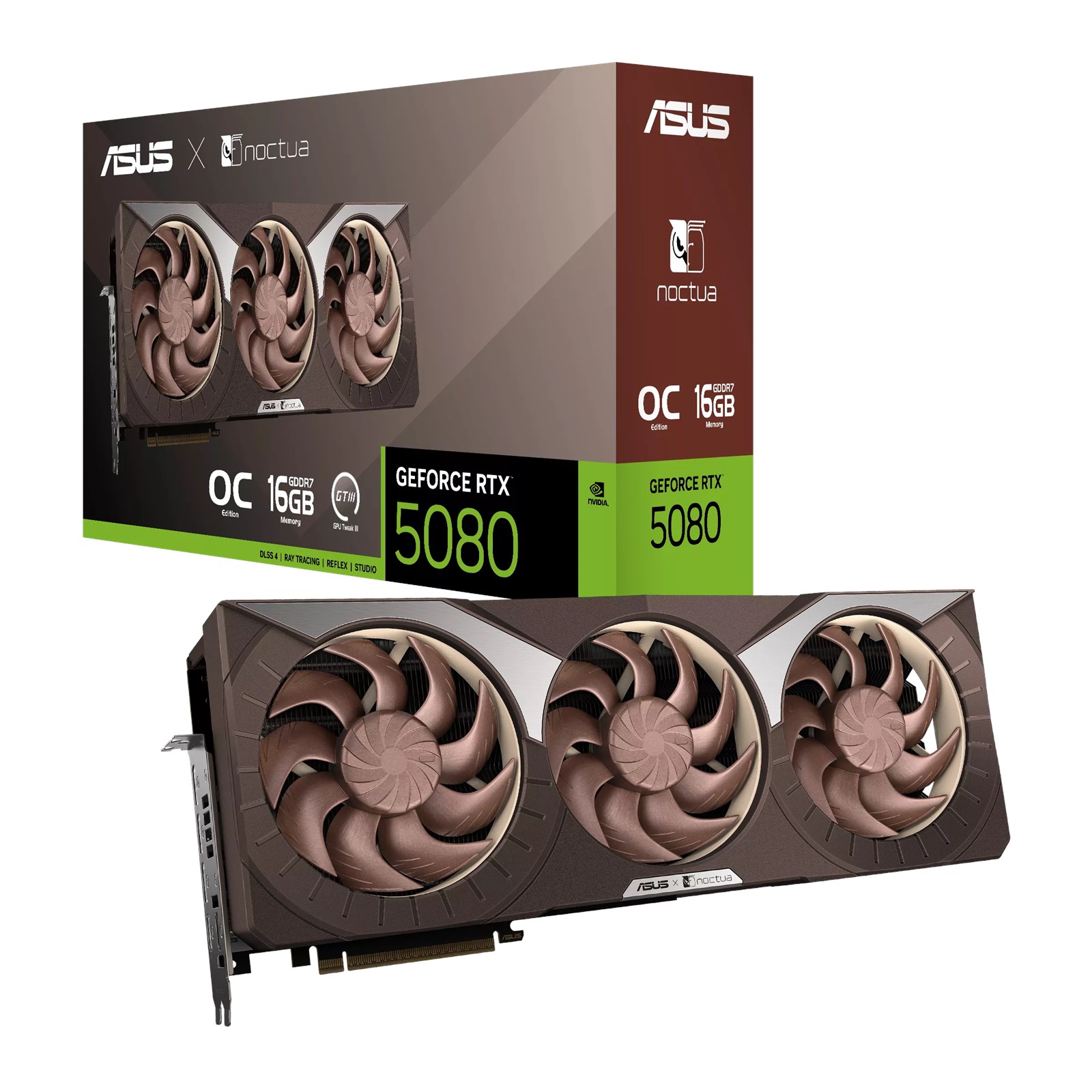 ASUS GeForce RTX 5080 Noctua OC 16GB GDDR7 Graphics Card