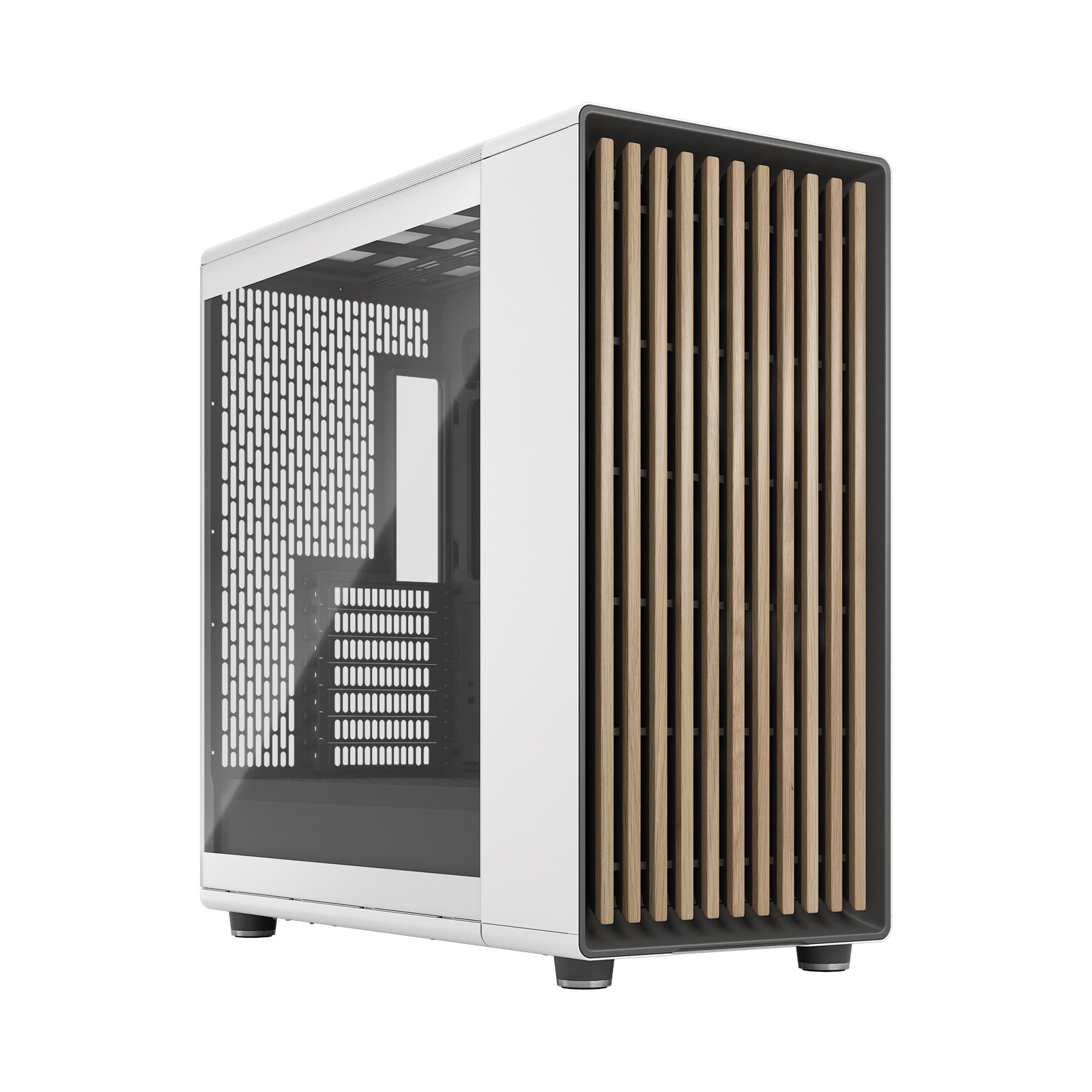 Fractal North XL Clear TG Full Tower Case - White