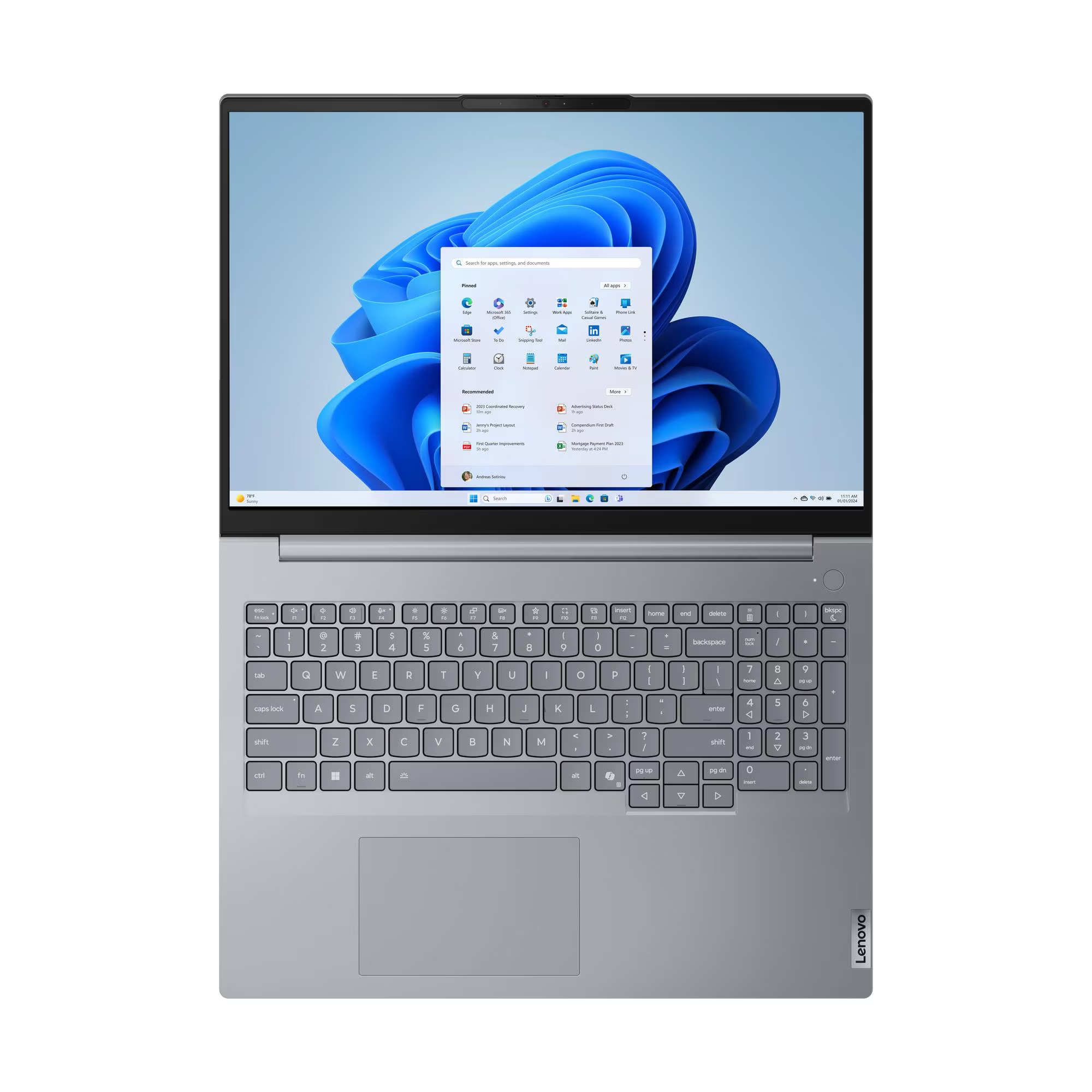 Lenovo ThinkBook 16 Gen 8 | Intel Core Ultra 7-225U | 16″ WUXGA Display | 16GB RAM | 512GB SSD | Windows 11 Pro | 1-Year Warranty - Image 3