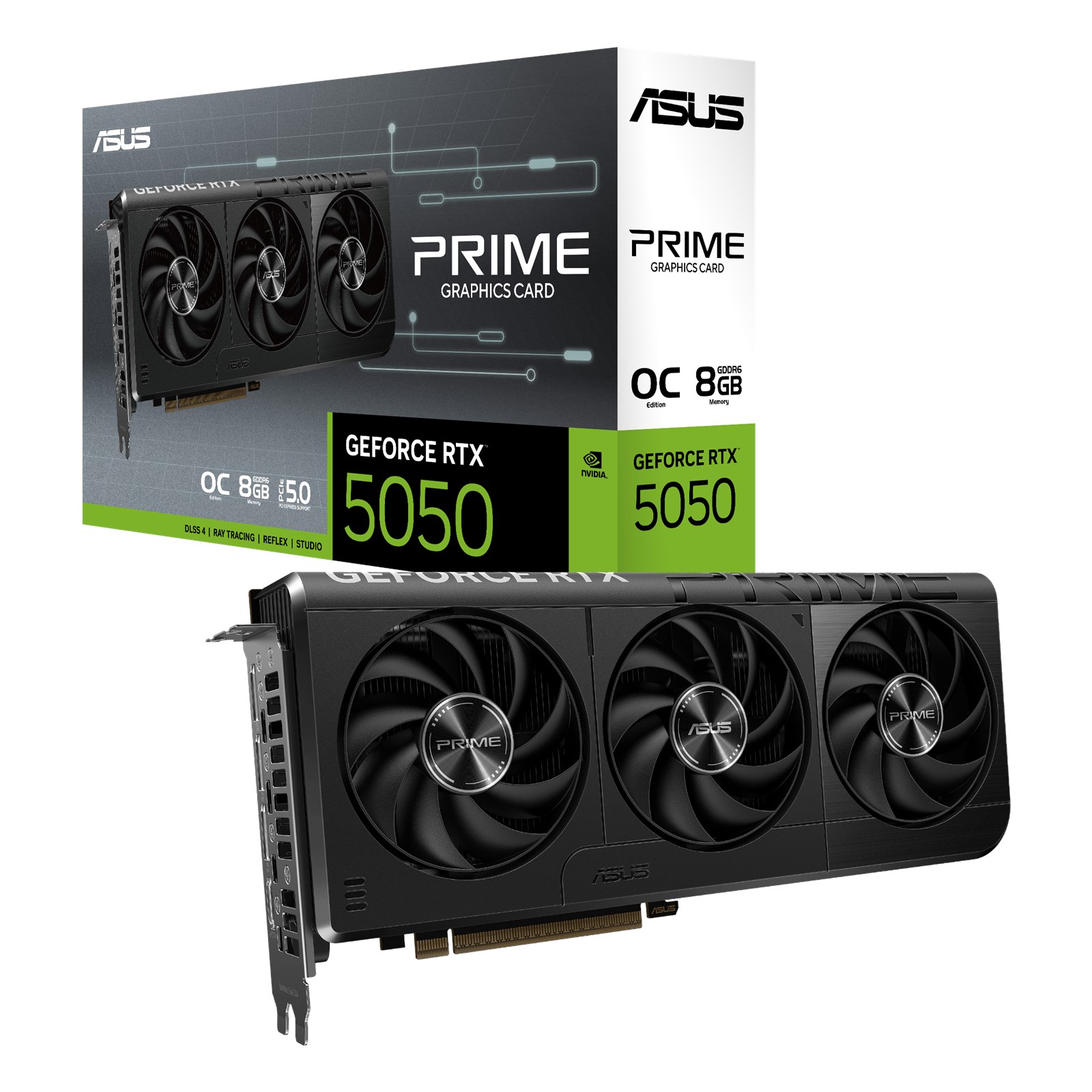 ASUS GeForce RTX 5050 Prime OC 8GB GDDR6 Graphics Card