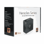Vida 750W Heracles Black ATX 3.1 Gaming PSU, 80+ Gold, Fully Modular, 140mm Ultra-Quiet Semi-Fanless FDM Fan, Flat Black Cables, PCIe 5.1, Power Lead Not Included