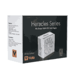 Vida 750W Heracles White ATX Gaming PSU, 80+ Bronze, 140mm Ultra-Quiet FDM Fan, Flat White Cables, Power Lead Not Included