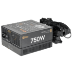 Vida 750W Heracles Black ATX Gaming PSU, 80+ Bronze, 140mm Ultra-Quiet FDM Fan, Flat Black Cables, Power Lead Not Included - Image 4