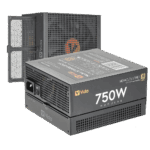 Vida 750W Heracles Black ATX 3.1 Gaming PSU, 80+ Gold, Fully Modular, 140mm Ultra-Quiet Semi-Fanless FDM Fan, Flat Black Cables, PCIe 5.1, Power Lead Not Included - Image 3