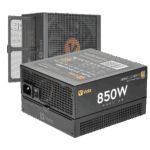 Vida 850W Heracles Black ATX 3.1 Gaming PSU, 80+ Gold, Fully Modular, 140mm Ultra-Quiet Semi-Fanless FDM Fan, Flat Black Cables, PCIe 5.1, Power Lead Not Included - Image 2