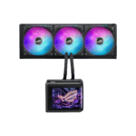 Asus ROG Ryuo IV SLC 360 ARGB Liquid CPU Cooler, Movable 6.67" Curved AMOLED Display, Shortened Tubing, Daisy-Chained ARGB Fans - Image 4