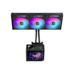 Asus ROG Ryuo IV SLC 360 ARGB Liquid CPU Cooler, Movable 6.67" Curved AMOLED Display, Shortened Tubing, Daisy-Chained ARGB Fans - Image 2