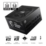 MSI 850W ATX 3.1 PSU Fully Modular 80+/Cybenetics Gold LLC Full-Bridge PCIe 5.1 - Image 2