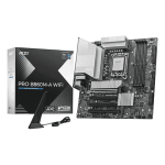 MSI PRO B860M-A WIFI Intel B860 1851 Micro ATX 4 DDR5 HDMI DP TB4 Wi-Fi 7 5G LAN 3x M.2